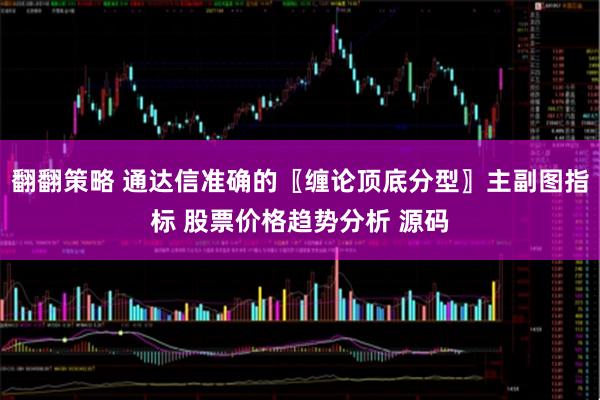 翻翻策略 通达信准确的〖缠论顶底分型〗主副图指标 股票价格趋势分析 源码