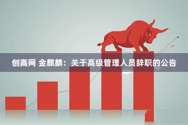 创高网 金麒麟：关于高级管理人员辞职的公告